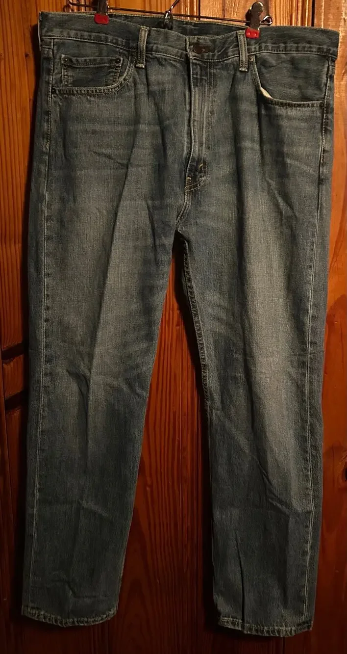 Levi’s men’s 505 straight leg jeans classic fit cotton size 38x32